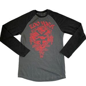 Zoo York Mens Small Raglan Tee Size Small